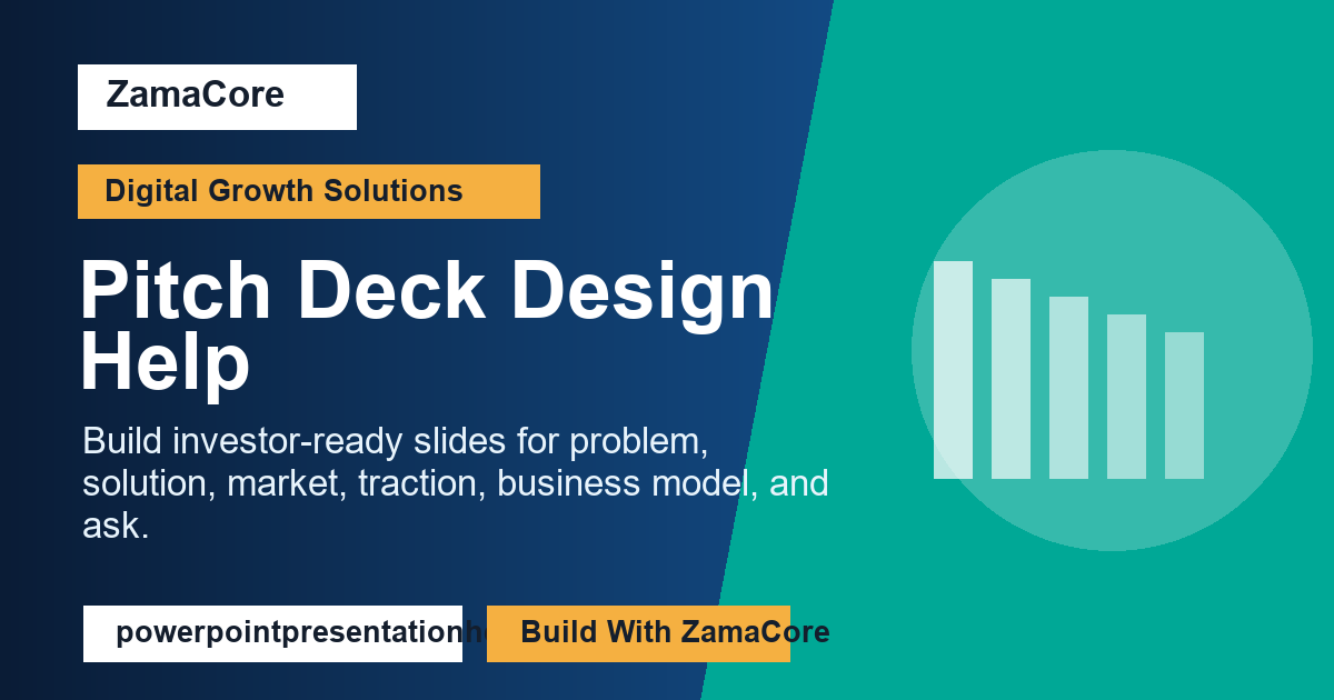 Pitch Deck Design Help