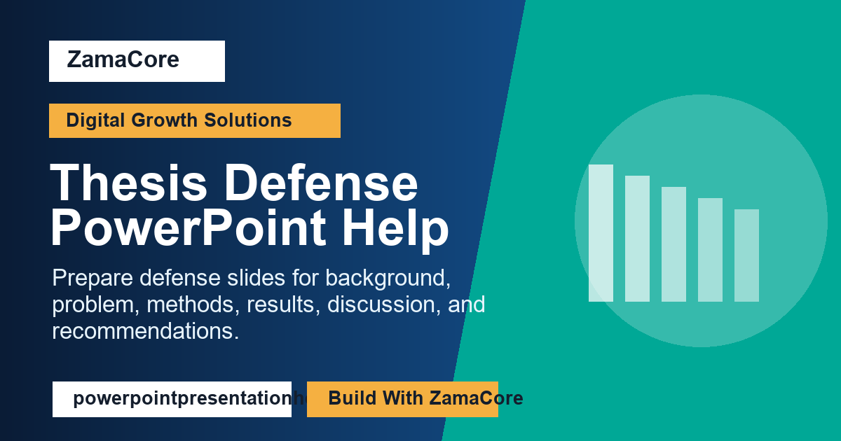 Thesis Defense PowerPoint Help