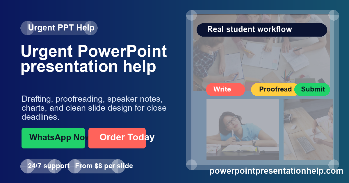 urgent PowerPoint presentation help
