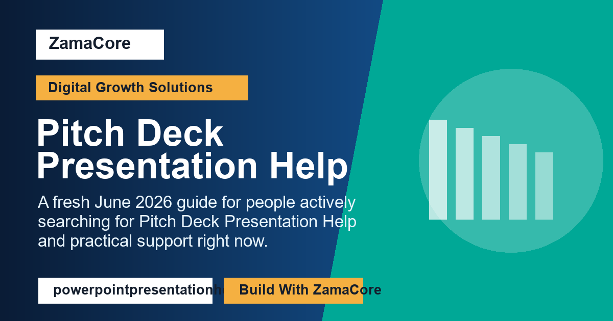 Pitch Deck Presentation Help