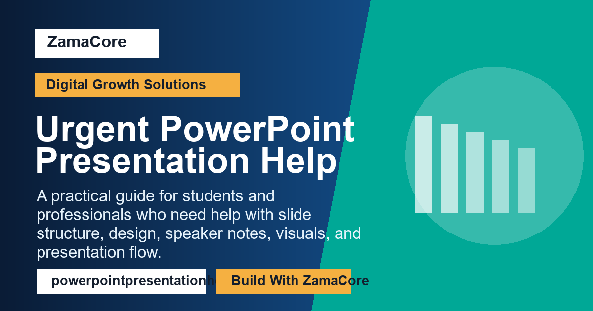 Urgent PowerPoint Presentation Help