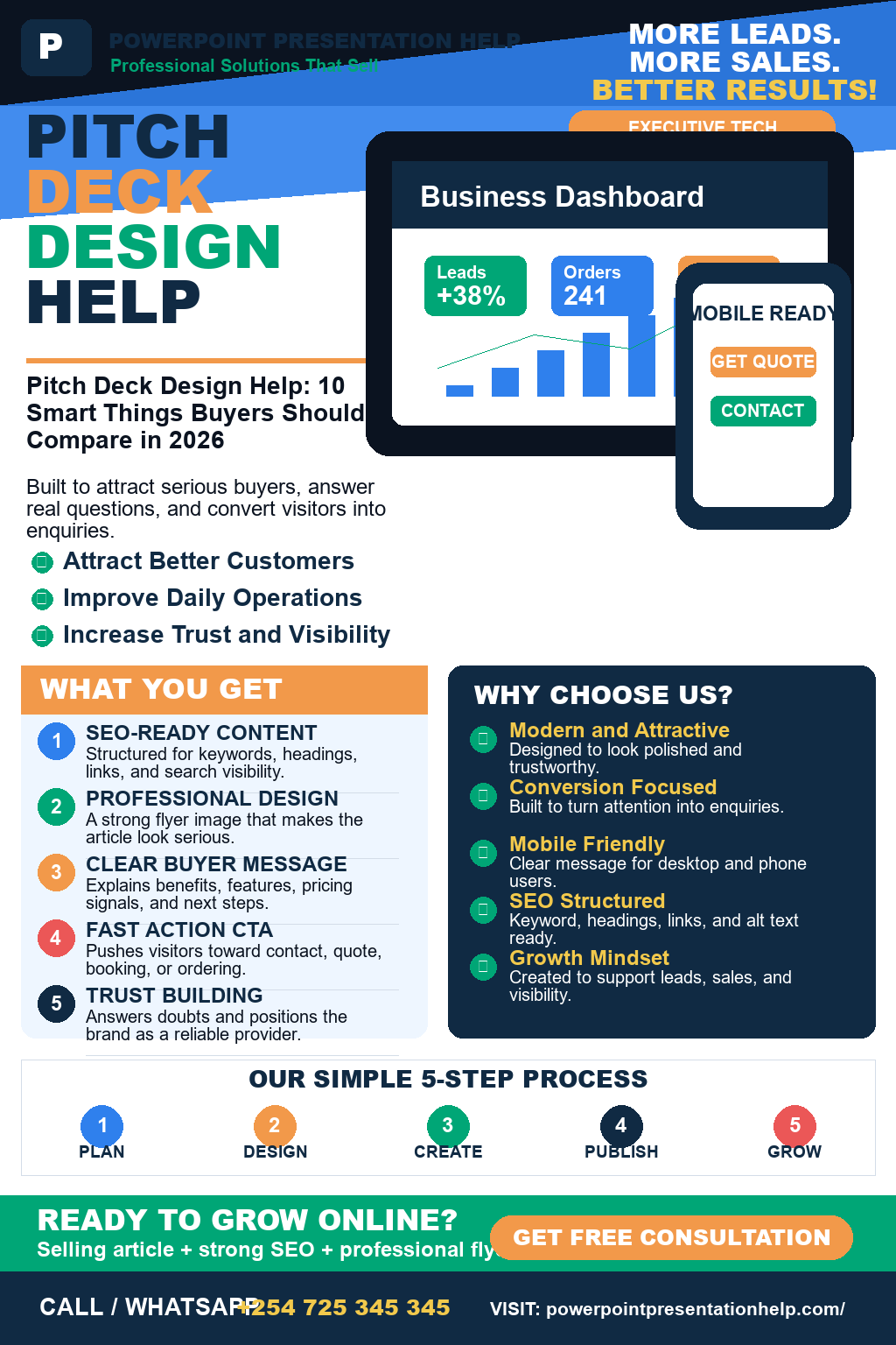 Pitch Deck Design Help